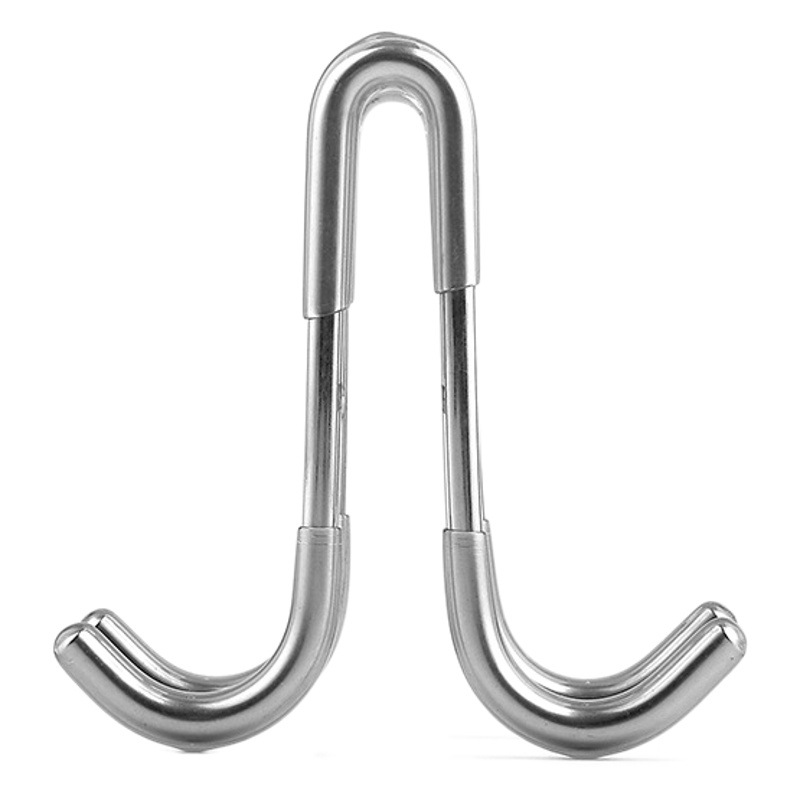 304 gancho de doble cara de acero inoxidable puerta de vidrio gancho trasero colgante de doble cara detrás de la puerta gancho de ropa gancho de baño