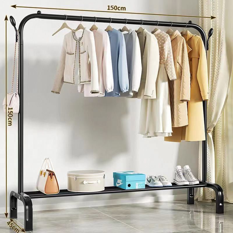 percha de ropa de piso vertical grosor grosor percha de ropa de casa dormitorio balcón barra de secado percha de ropa de secado percha