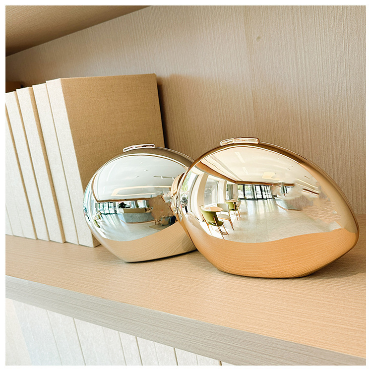 2025 New Cross-Border Niche Design Metal Acrylic Bag Goose Egg Shoulder Crossbody Cosmetic Bag Fashion Small Bag
