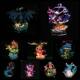 GK water arrow turtle super dream Geng ghost wonderful frog stay beast fire dragon luminous version boxed hand model wholesale