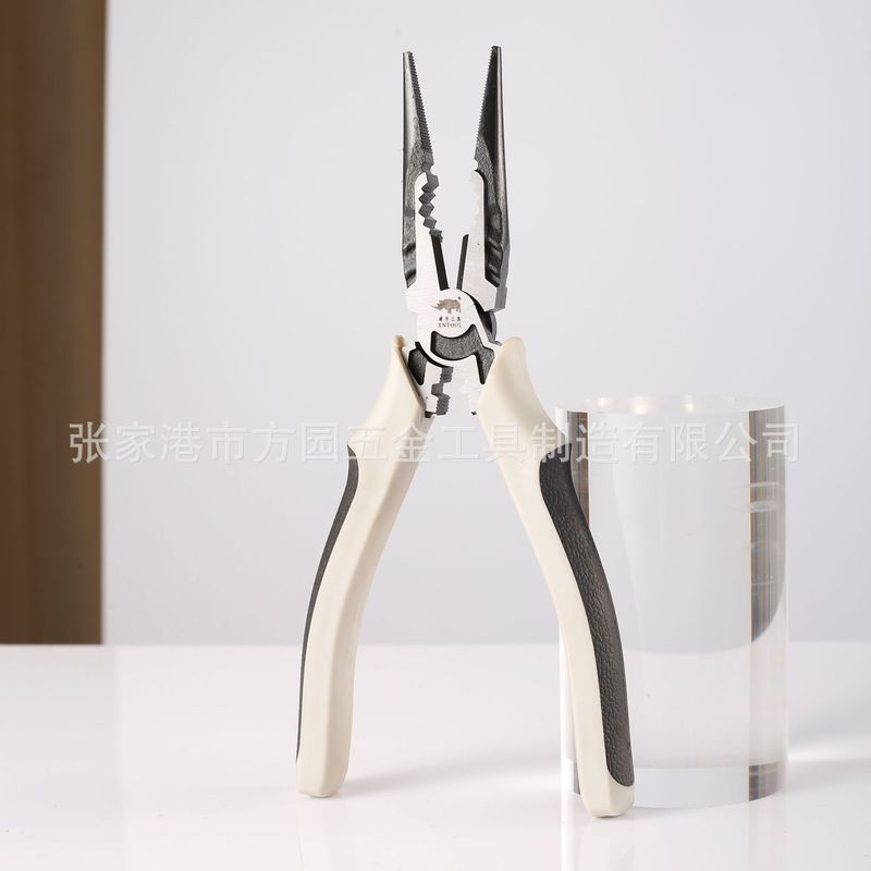 メーカーがカスタマイズした偏心省力エンボスラジオペンチ、2色のペンチハンドル、6/ 8inch 家庭用ラジオペンチ、ラジオペンチ|undefined