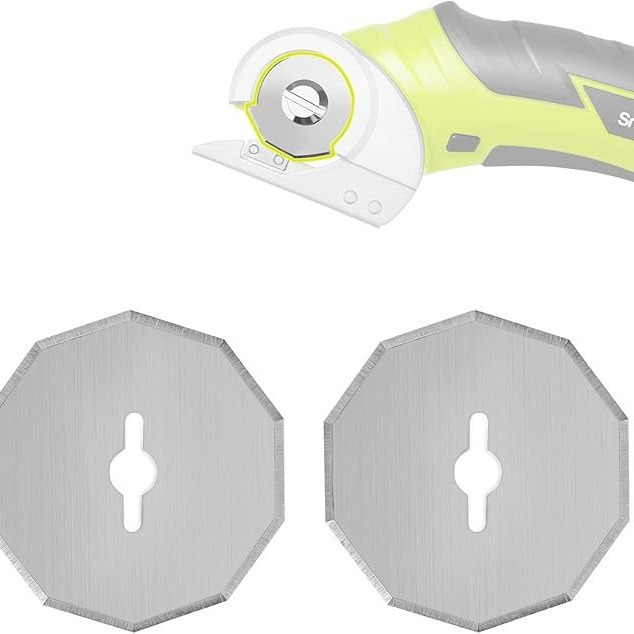 2件替换旋转刀片，4V无线电动剪刀替换刀片（1-1/2“）