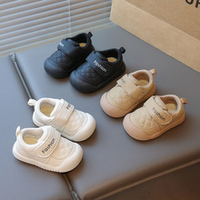 男宝宝学步鞋0-1-3岁女小童运动鞋春秋新款婴儿鞋软底防滑小白鞋
