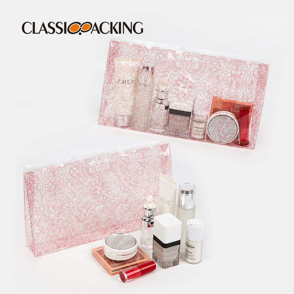 Bolsa con cremallera de pvc al por mayor de fábrica Bolsa de almacenamiento de productos de belleza de gran capacidad Bolsa de lavado impermeable especial para promoción de hoteles