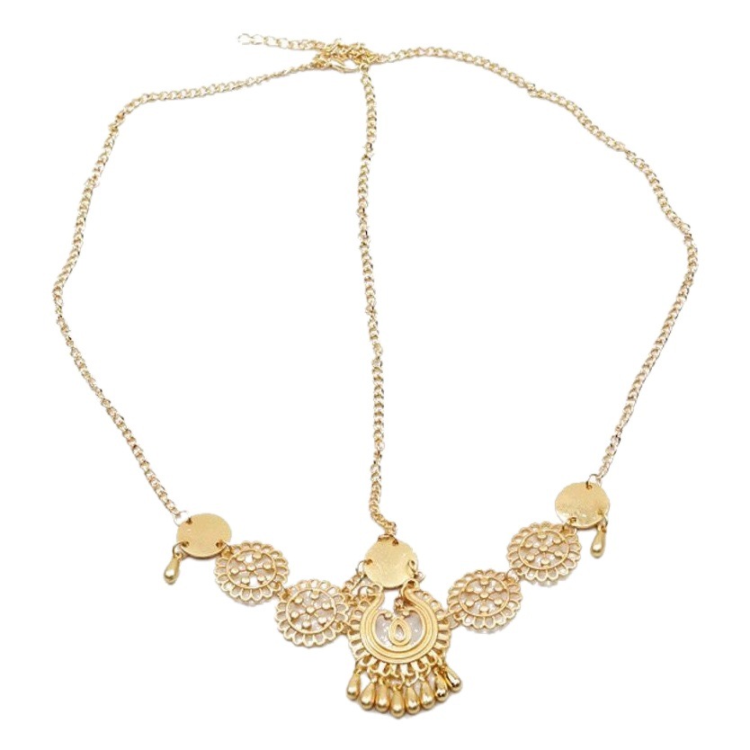 Yang beyond the same style Greek goddess hair accessories golden tassel forehead chain hair belt retro exotic ethnic style head accessories