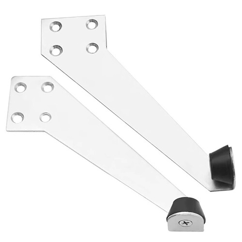 Stainless steel left and right door top wooden door 90 degree limiter door stopper door rear anti-collision buffer positioning rubber door stopper