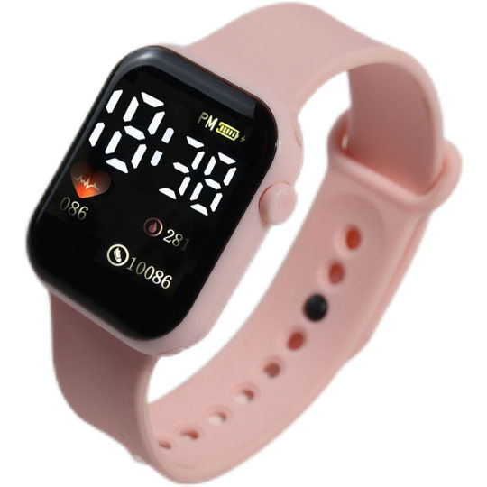New Foreign Trade Cross-border Small Square LED Digital Display Electronic Watch Couple Primary and Secondary School Students Universal Watch