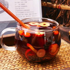 Ginseng, Polygonatum, Eucommia and Male Flower Tea, Handmade Canned Five Treasures and Eight Treasures Men's Health Tea 17g*30 cans/box