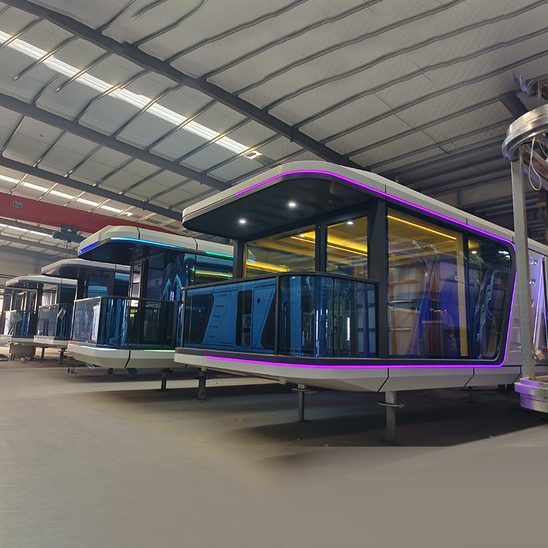 Oficina móvil cápsula espacial sala móvil sala de contenedores característica móvil residencia al aire libre cápsula B & B