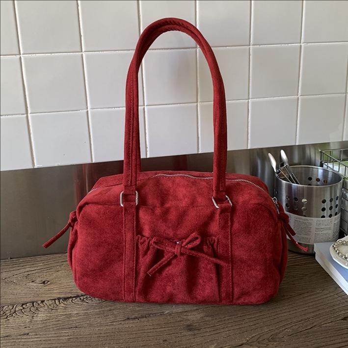 Bolsa de almohada portátil de gran capacidad transfronteriza, bolsa de seda de mujer, bolso inferior, otoño y invierno 2025, nueva moda, bolso de hombro