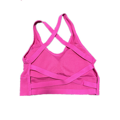 Hot girl nightclub sexy beautiful back cross small camisole female with breast pads gathered bottoming summer outer wear tube top knitted