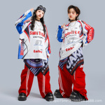 街舞儿童潮服套装男童嘻哈风元旦表演服hiphop女童爵士舞演出服装
