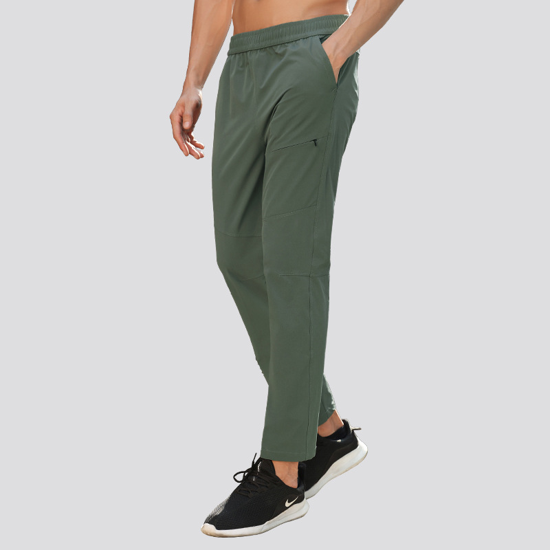 Dijia Edition Pantalones deportivos de otoño para hombres Pantalones deportivos de senderismo elásticos rectos delgados Pantalones casuales al aire libre Pantalones deportivos para hombres