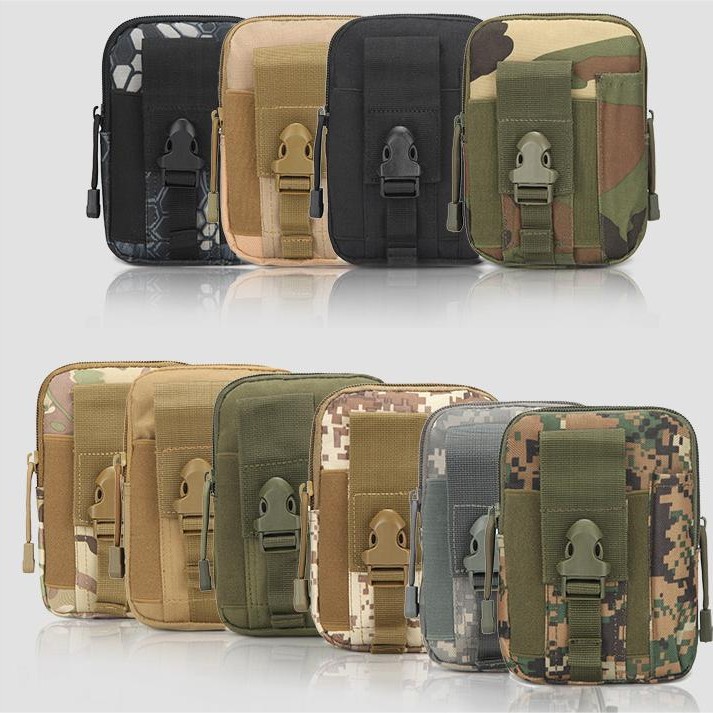 Cross-Border Hot-Selling Outdoor Sports Waist Bag Tactical Belt 6inch Coin Mobile Phone Bag Molle Accessories Hanging Bag Wholesale 2