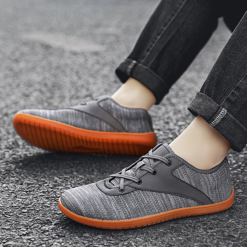 2025 primavera nueva cabeza ancha correr deportes zapatos descalzos de suela suave hombres y mujeres zapatos de malla transpirable image 4