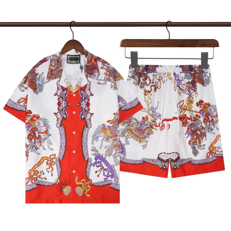 外国貿易卸売り男性シャツ夏潮牌范家古家満身アルファベットプリント半袖tシャツ2点セット|undefined