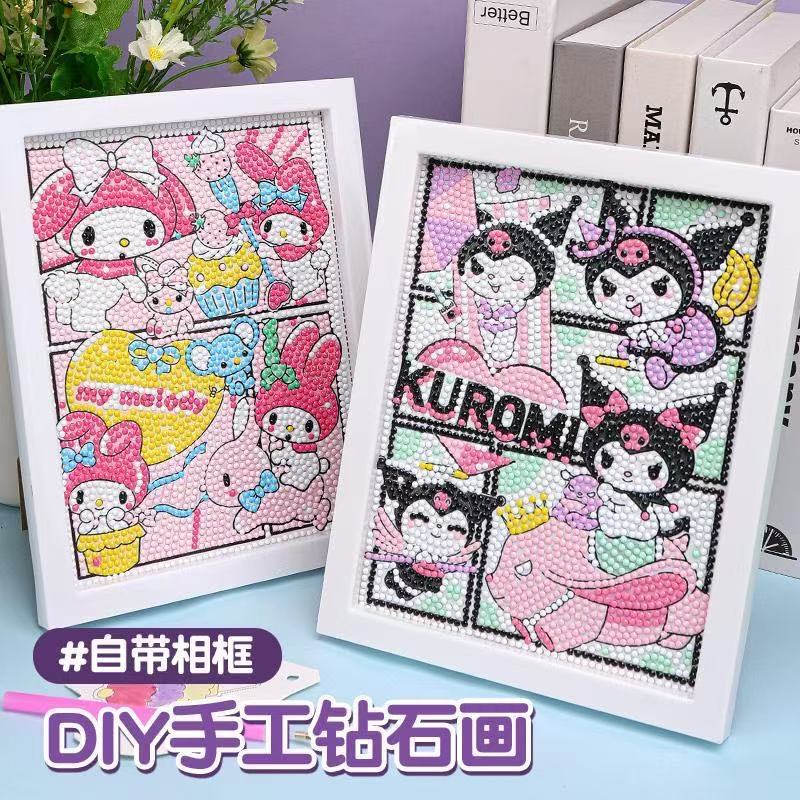 Cartoon Diamond Painting Kidsren's Handmade DIY Diamond Stickers Bedroom Living Room Decorative Painting Diamond Painting Photo Frame 17*22cm Cartoon Diamond Painting Kidsren's Handmade DIY Diamond Stickers Bedroom Living Room Decorative Painting Diamond Painting Photo Frame 17*22cm