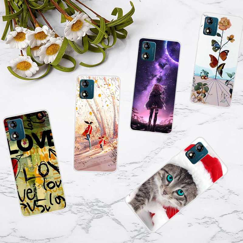 Suitable for MOTO E13 mobile phone case transparent tpu soft case innovative personality simple cute painted factory generation