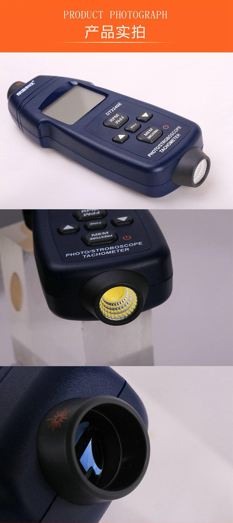 Xinbao Speed Stroboscope Sm6240C Motor Fan Speed Test Dual-Purpose Dt2236E 2234E 2240E