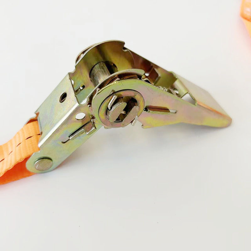 Cross-Border 25mm Small Ratchet Tensioner Polyester Strap Truck Binding Strap Luggage Motorcycle Binding Device Rope Tightener