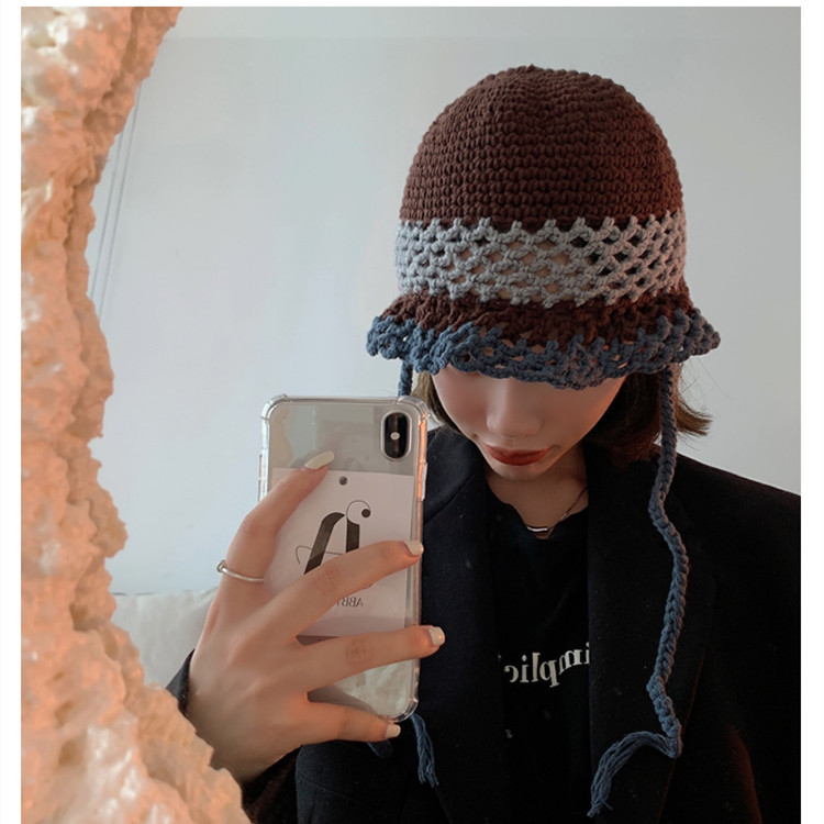 Women's Niche Designer Bucket Wool Hat - Image 2