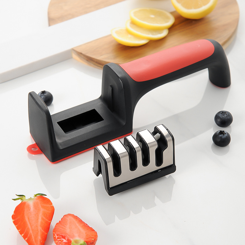 Afilador de cuchillos multifuncional de mano para cuchillos y tijeras nuevo modelo popular venta al por mayor
