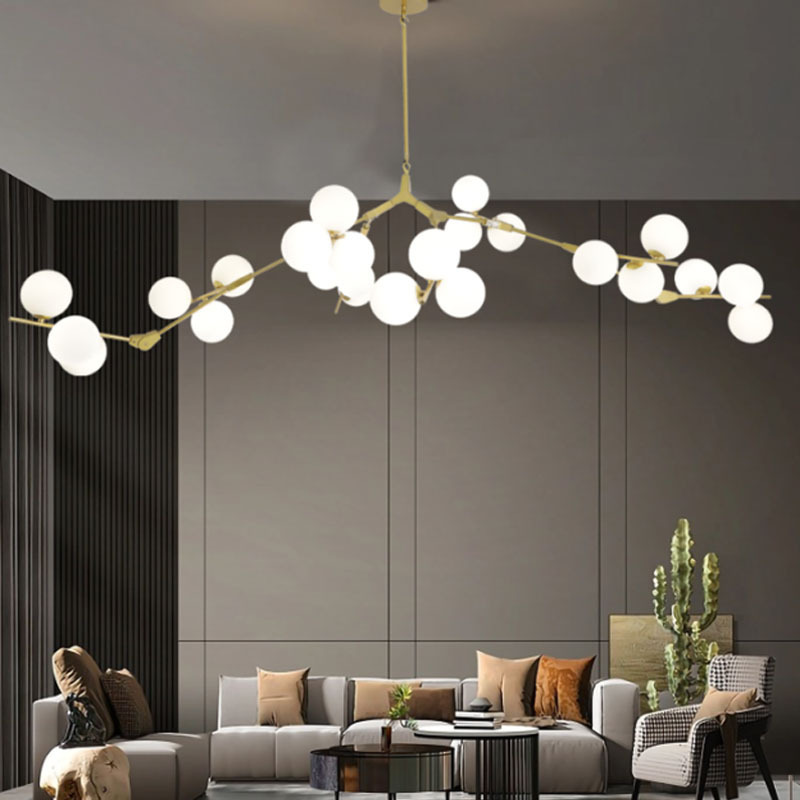 Light Luxury Nordic Simple Modern Personality Creative Restaurant Hotel Room Villa Light Magic Bean Molecule Living Room Chandelier Light Luxury Nordic Simple Modern Personality Creative Restaurant Hotel Room Villa Light Magic Bean Molecule Living Room Chandelier