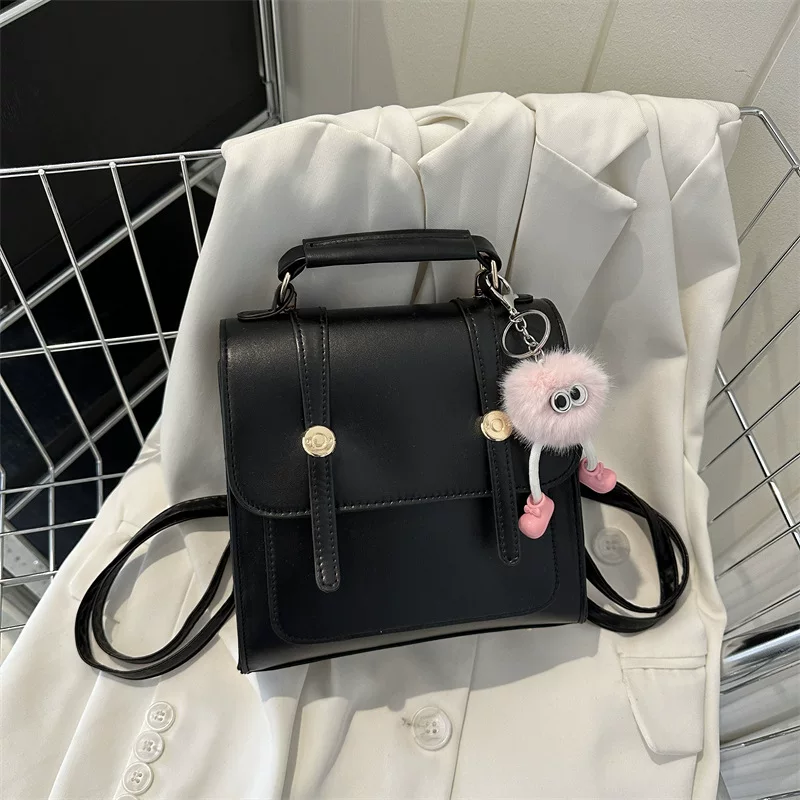 Small Shoulder Backpack One-Shoulder Bag, 2023 Leisure Collection, pendant options