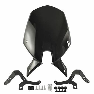 Suitable for Ducati Monster 937 950 21-25 Monster Modified Windshield Windscreen (Motorcycle front windshield) - smoky-black