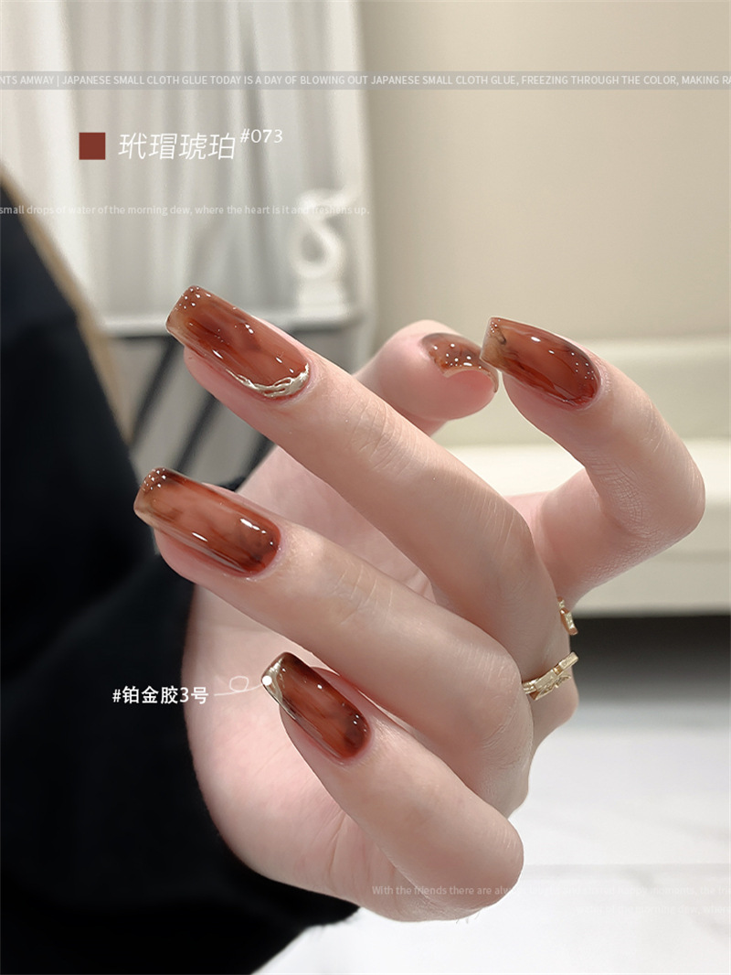KaSi fototerapia Esmalte de uñas pegamento 2023 nueva primavera y el verano popular blanco lechoso nude rojo cereza salón especial