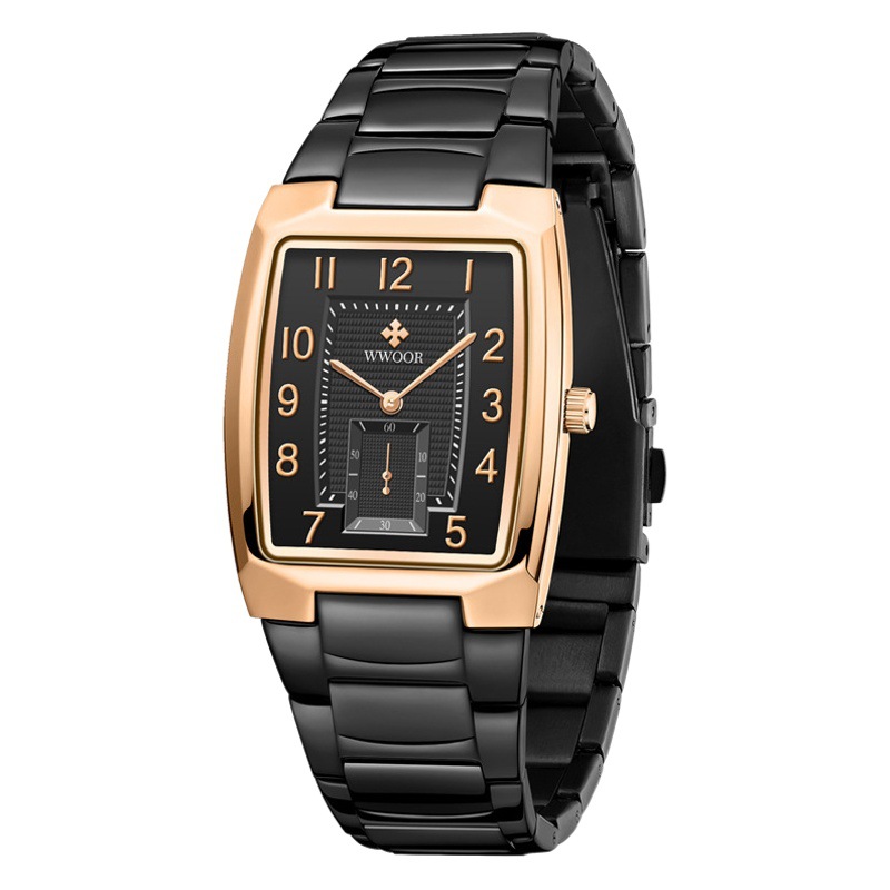 WWOOR/Hold Love 8837 nueva moda personalizada movimiento de cuarzo Correa acero simple creativo reloj casual los hombres