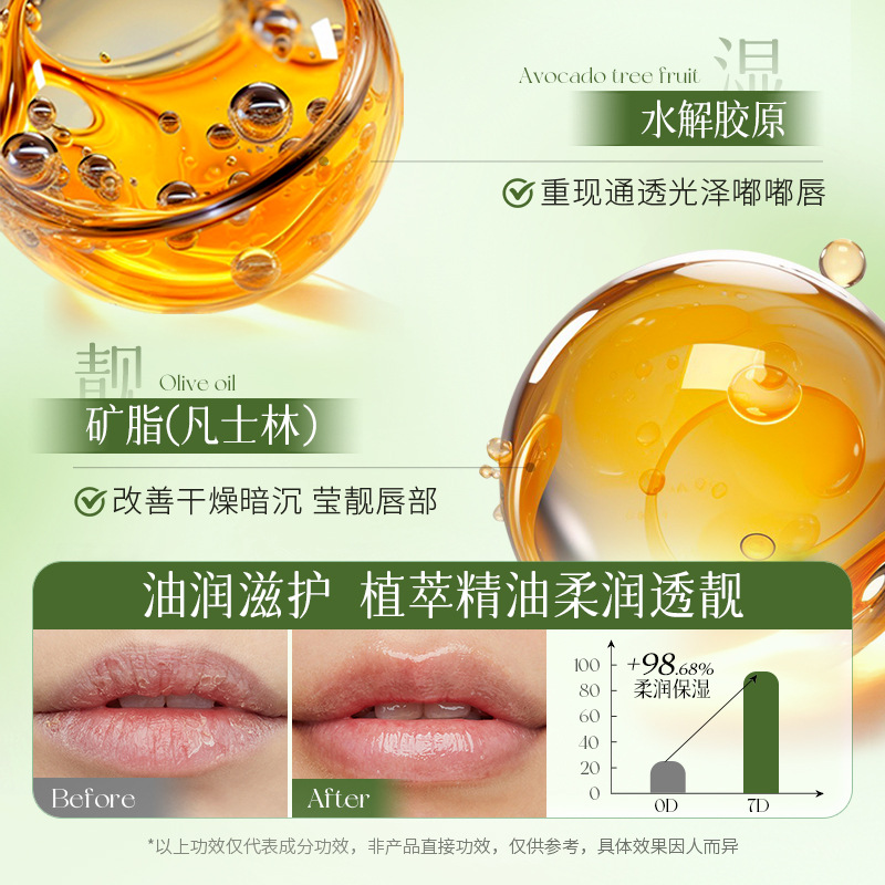 Imagen de aguacate Vaseline Lip Balm hidratante anti-agrietamiento cuidado labial desvanecimiento de líneas labiales Lip Balm image 3
