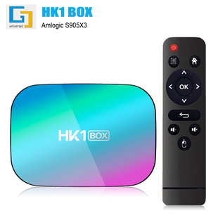 Hk1Box Set-Top Box S905X34G/128Gtvbox Dual Wifi+Bluetooth Tv Box Dual-Band Wifi
