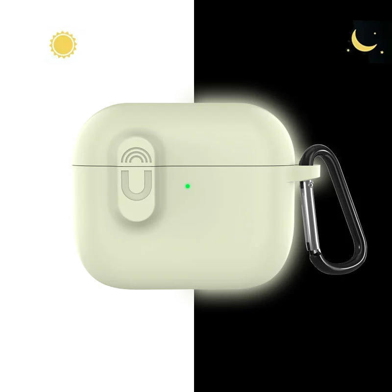 Apple, compatible silicone headphones, magnetic protective case