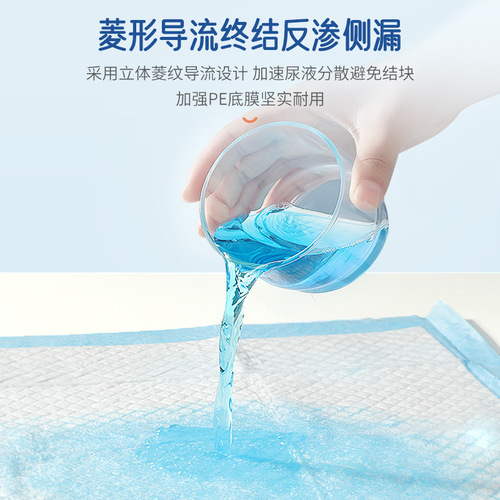 Meizhao Pet Urine Pad for Cats and Dogs, Potty Training Pad Leak-Proof, Thick Diaper, Medium Size M, 50 Pack