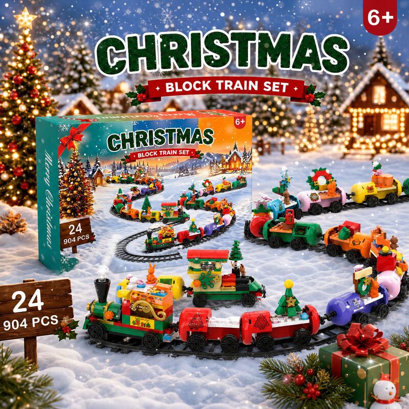 Cross-Border New Product Christmas Timed Blind Box Christmas Sea Animals 12-in-1 DIY Dinosaur Building Block Blind Box Cross-Border New Product Christmas Timed Blind Box Christmas Sea Animals 12-in-1 DIY Dinosaur Building Block Blind Box