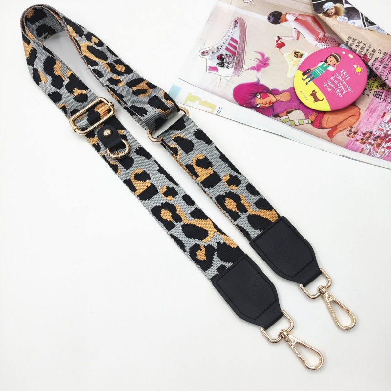 101g Weight Bag Strap Bag Accessories Type 1 Piece, 1 Set Quantity Casual, Daily Occasion Polyester Material Geometric, Leopard Pattern Simple Style, Classic Style Style 1 Piece 1 Set Polyester Geometric Leopard Bag Strap 8