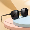 Fashionable children's sunglasses, square sun protection cream, glasses for boys and girls, UF-protection, Korean style