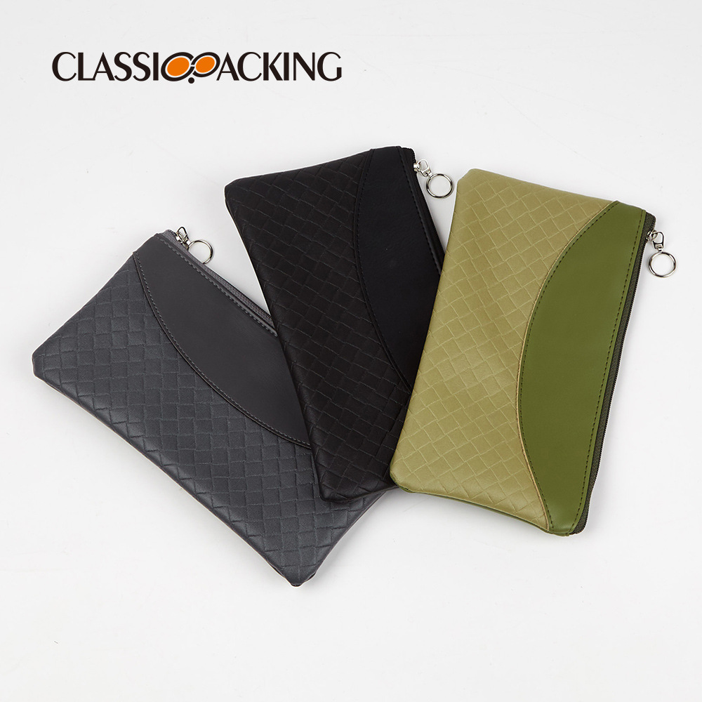 Bolsa de almacenamiento al por mayor de fábrica de embrague de las mujeres bolsa de almacenamiento de productos de cuidado de la piel simple bolsa de cosméticos de material de PU multifuncional