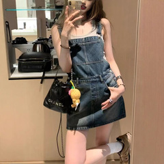 デニムのスカートのスカートの女性の夏の新型の可塩は甘いです。