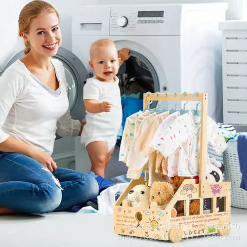 Деревянная детская душевая коробка для хранения детской одежды Коробка для хранения детской ванной корзина деревянная корзина для хранения детских принадлежностей