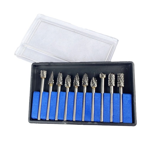 Bestselling 3x6 Set Sanding Head Dual-Grain Rotating File with Tungsten Steel Sanding Head for Metal, Jade Polishing, Engraving, and Grinding