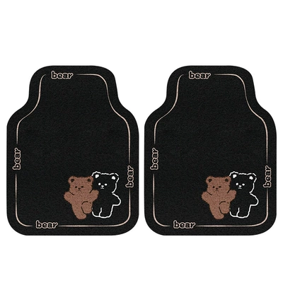 Car Carpet | Anti-Dirt Carpet Protective Mat Thickened - colored-silk-circle-couple-bear-first-2