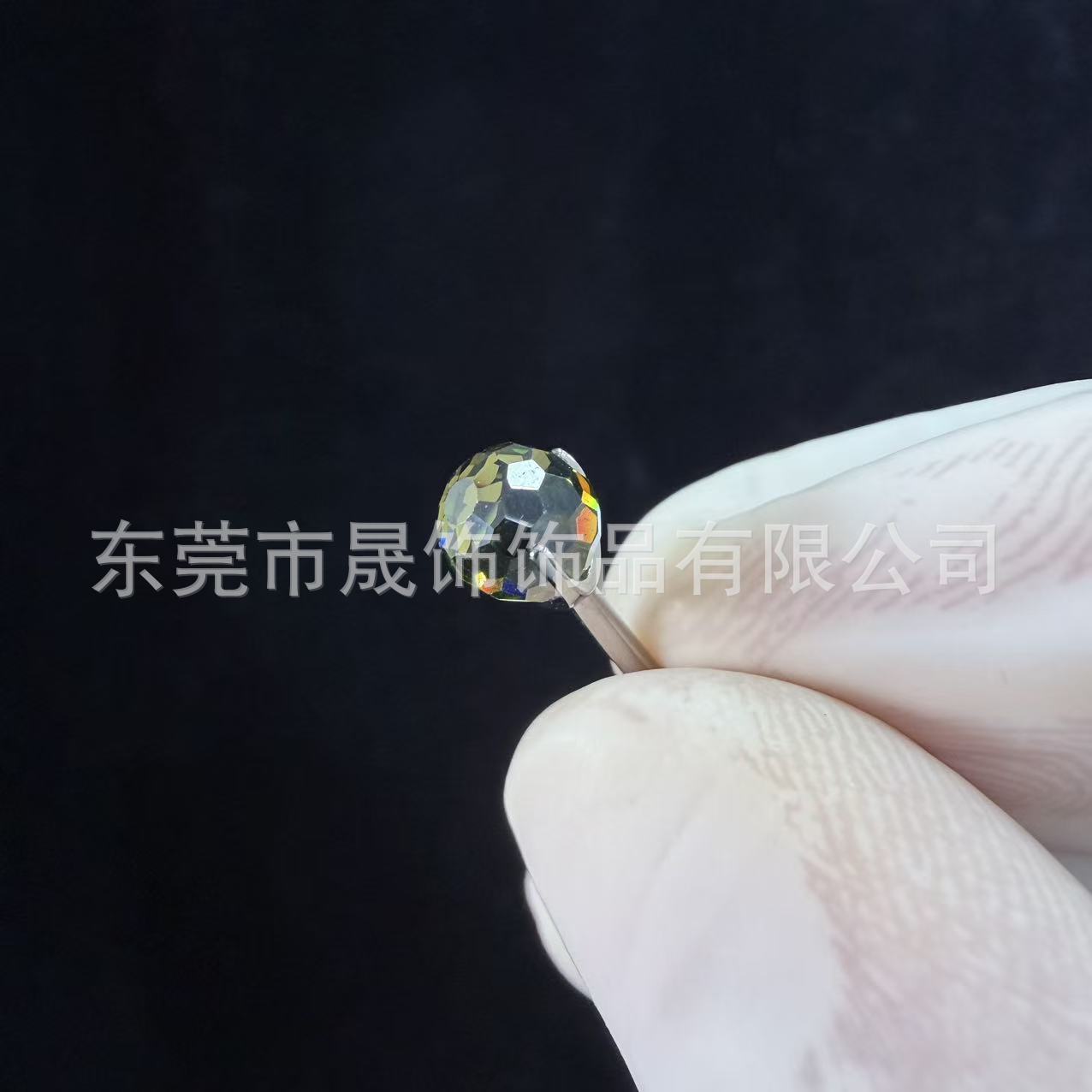 F136 Titanium Cubic Zirconia Ball 小灯泡 Ear Stud Tongue Barbell 超闪蹦迪 Ball Helix Cartilage Stud G23 Implant Grade Titanium Piercing Jewelry