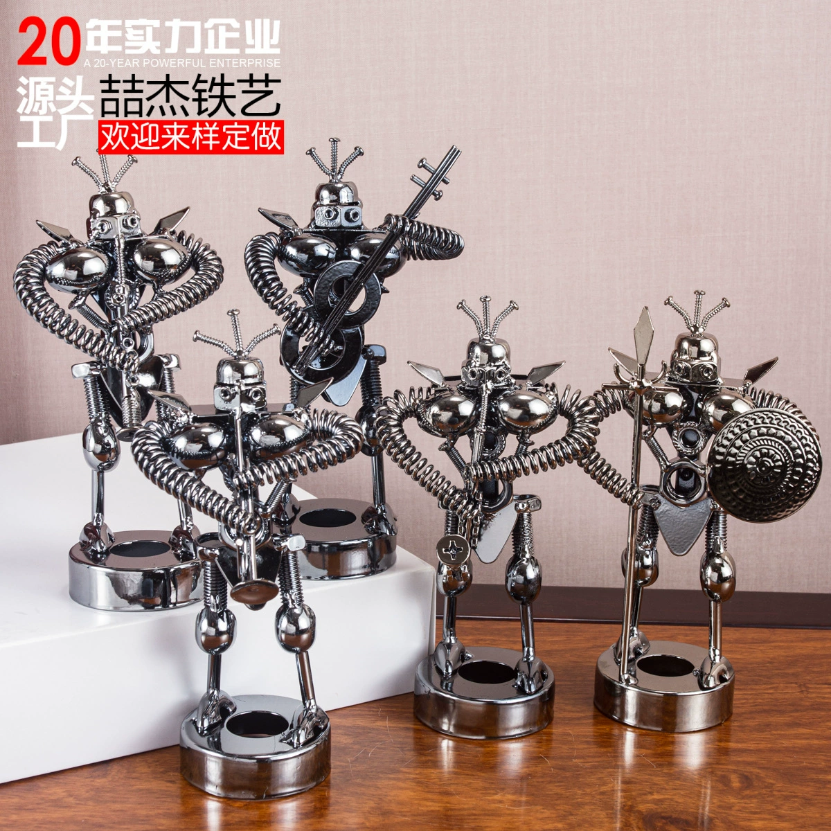 Кованый европейский металлический кованый самурай