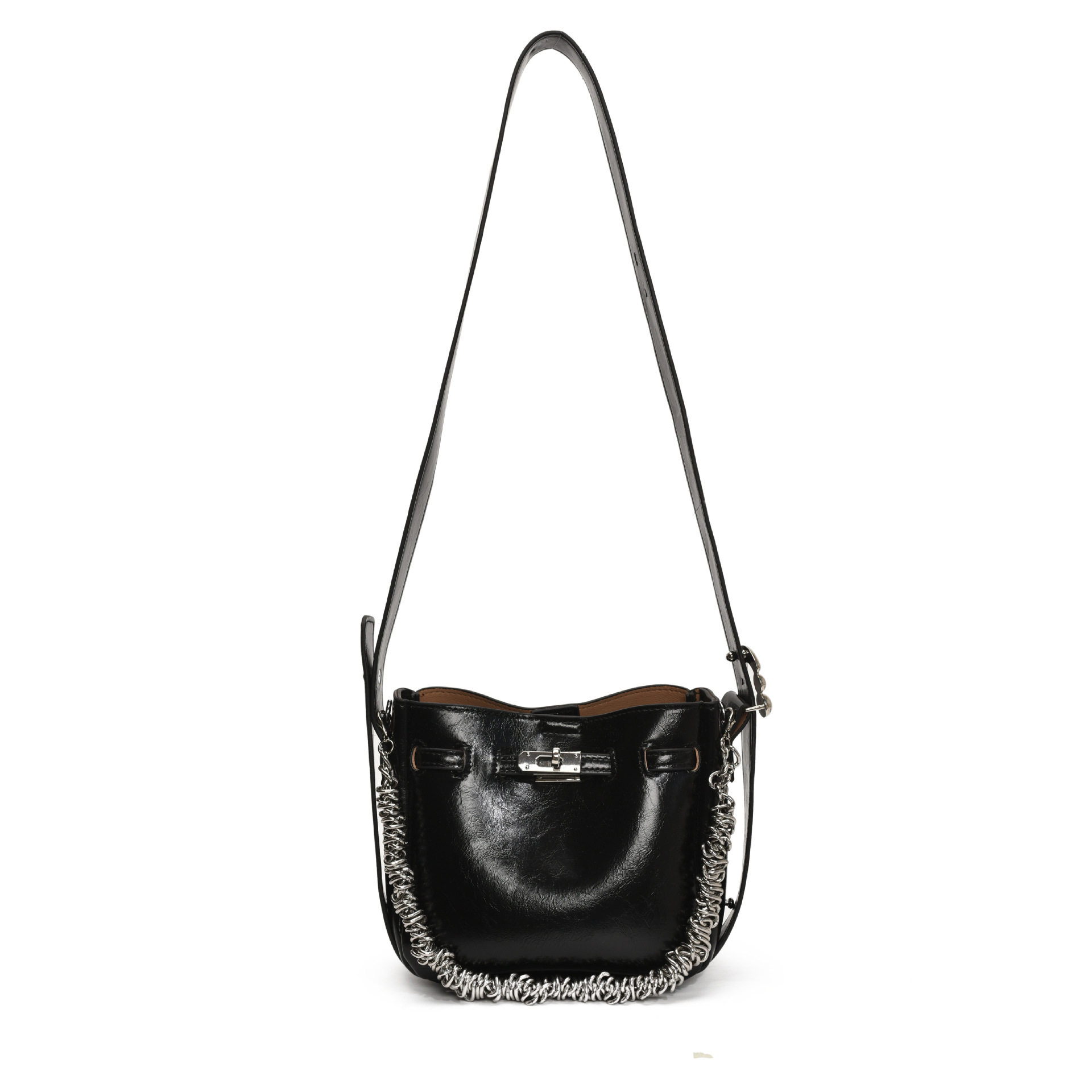 Versión coreana del bolso de todo fósforo de nicho para mujer 2025 nuevo bolso de hombro de estilo occidental de moda bolso de cubo de mensajero de alta gama de moda