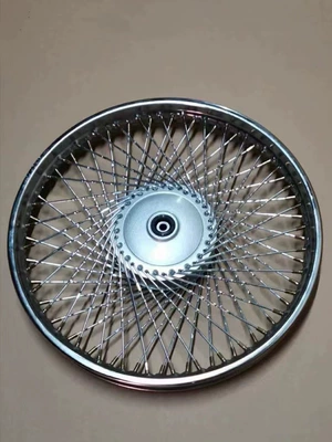 Motorcycle wheel hub Rear Wheel Steel Rim Assembly - single-front-mesh-wheel
