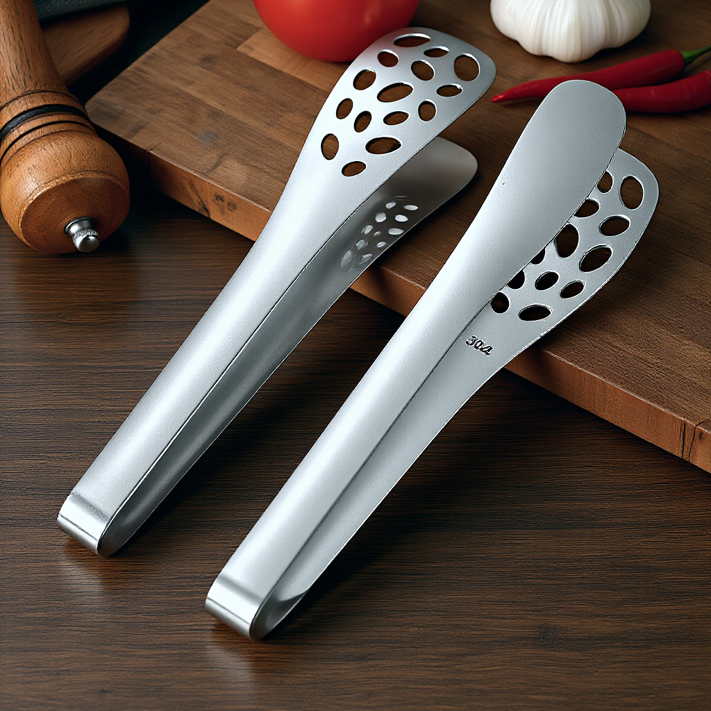 304 Stainless Steel Steak Clips, Cut Out Draining Food Clips, Kitchen Food Clips, Bread Clips, Barbecue Clips, Barbecue Clips