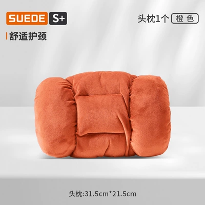 and Winter Style High-End Plush, Waist support - lamb-plush-orange-headrest