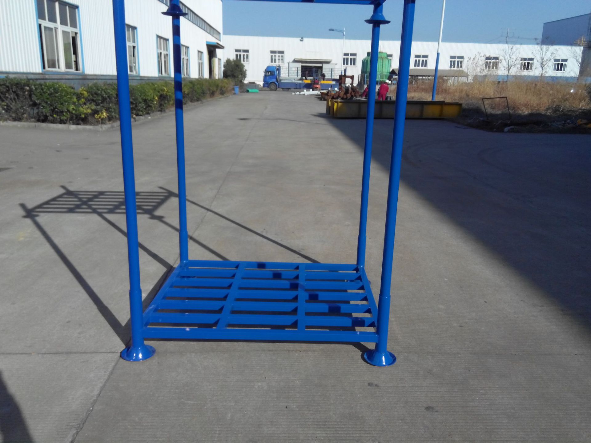 仓库插管堆垛架 插管巧固架 冷库货架 可拔插 可堆垛 表面喷塑